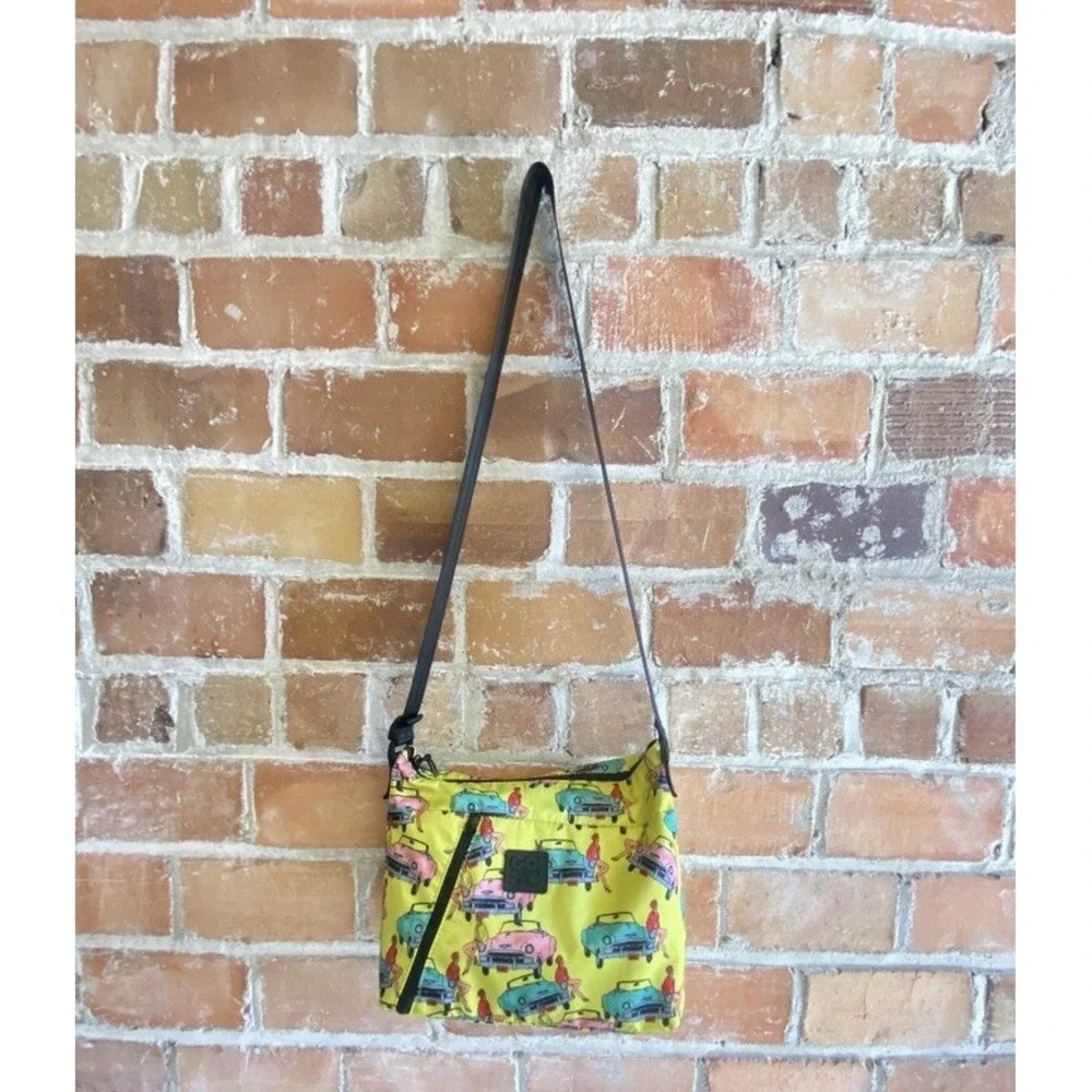 Retro Go Sac Vintage Cars 50s Pin-up Girl Cars Crossbody Shoulder Bag Purse Tote